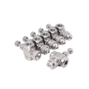 Stainless Steel Cooling Misting Water Fogging System Anti Drip Air Atomizing Spray Nozzle