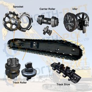 Factory Price Crawler Crane Track Sprocket Idler Carrier Track Roller Steel Track Shoe Undercarriage Parts