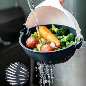Plastic Fruits Vegetable Washing Basket Kitchen Strainer