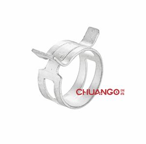 Spring Band Hose Clip, Self-Adjusting Spring Band Hose Clip, Stable Clamping Force for Rubber, Plastic, and Silicone Hoses