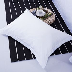 Luxurious 100% Cotton White Satin Pillow Cases for Hotels