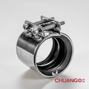 Stainless Flexible Shielded Type Cast Iron Cha No-Hub Pipe Coupling, DN 125