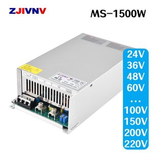 1500W Switching Power Supply SMPS Voltage and Current Adjustable Power Supply 220VAC-DC 24V/36V/48V/60V/72V/80V Mini Size