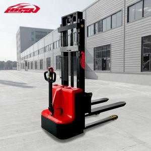 Professional Custom 1.5t Electric Stacker Equipment 3m Lift Stacker Walkie Electric Forklift