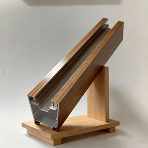 Hm Customized Aluminum Profile Wood Grain Printing Used for Doors and Windows