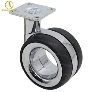 Stardrawing 75mm 3inch Double Wheels Hubless Design Office Chair Caster