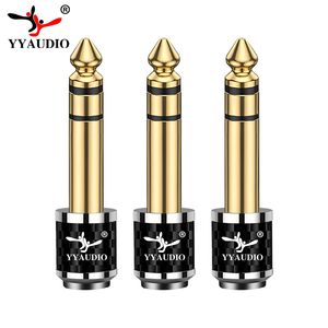 YYTCG 6.35 mm TS Male to 3.5mm FemalePlug Connector Jack 6.35mm (1/4 Inch) MIC Stereo Wholesales Hi-end Audio Video