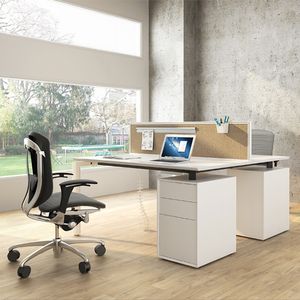 Manufacturer Table Wooden Workstation Modern Office Desk with Drawers