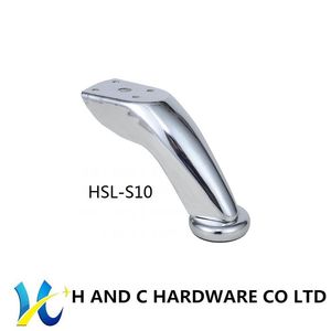 S10 Hot Sale Chrome Design Furniture Hardware Metal Furniture Legs Useful Sofa Leg