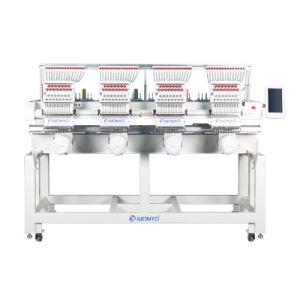 4 Head Wonyo Computerized Cap T-Shirt Flat Industrial Embroidery Machine