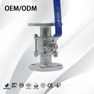 Stainless Steel Corrosion Resistant 1PC/2PC/3PC Flange Ball Valve with Pipe Fitting