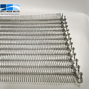 Stainless Steel Spiral Wire Mesh Chain Conveyor Belt for Food Vegetable Bakery
