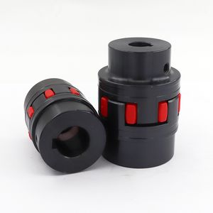 XL1 2 Star Shaped 45#Steel Plum Blossom Jaw Claw Style Elastic Coupler Gr Rotex 19 24 Hub Spider Gjs Shaft Coupling Air Compressor Electric Machinery