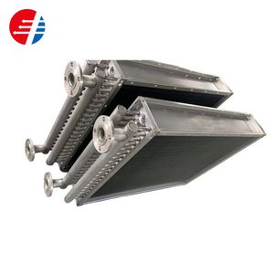 Industrial Finned Heat Exchanger with Serrated and Corrugated Fins