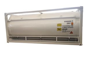Lsxc 20FT LNG/Lar/Lin/Lox/N2o/Lco2/T75 Transport Liquid Cryogenic Pressure Portable Storage ISO Stainless Steel Tank Container with Cryogenic Pump