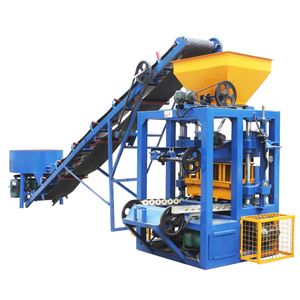 4-24 High Efficiency Hydraulic Concrete Brick Making Machinery Hollow Paving Interlocking Block Making Machine