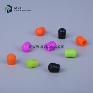 Industrial Customized Colored Rubber Stopper Plug Round Silicone Rubber Pole Cap