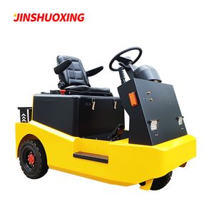 60V AC Motor 4ton Electric Three Wheels Seat Type Tow Tractor with Maintenance Free Battery