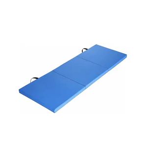OEM Foldable Three Panels Gym Gymnastics Mat Kids Baby Infant Rest Sleeping Mats with PVC Leather and PU Foam Factory