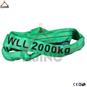 2t Endless Round Polyester Lifting Sling Range From 1000kg to 100, 000kg (En1492-2)