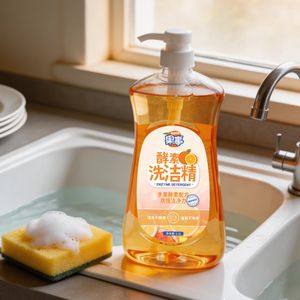 Food Grade Lemon Scent Enzyme Dishwashing Liquid Kitchen Detergent Wholesale OEM Non Irritating Enzyme Dishwashing Liquid Family Safe Cleaning