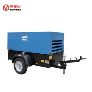 Luy050-7 Portable Diesel Screw Air Compressor 5m³/Min 7bar 185cfm for Mining Drilling