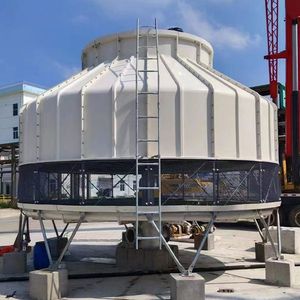 Industrial Round Shape FRP Fiber Glass Counter Flow Water Cooling Tower