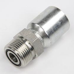 Lt Bsp Jic Metric Thread One Piece Crimping Hydraulic Hose Fitting