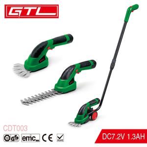 7.2V Li-ion Battery Cordless Grass Cutter Electric Pruning Tool Shear-Green, Lithium Cordless Grass Trimmer & Shrub Shear Rechargeable Hedge Trimmer (CDT003)