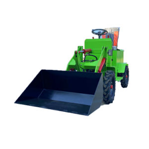 Four Wheel Drive Electric Loader Self Loading Mini Tractors with Front End Loader