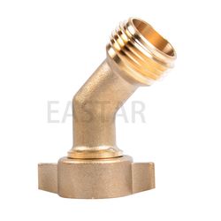 Hydro Master 0711801 90 Degree Garden Hose Elbow with Lead Free Brass 3/4" Fht X 3/4" Mht