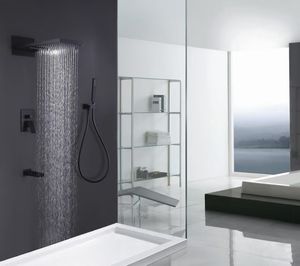Bathrooms Concealed Shower System Plate Matt Black