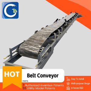 Material Handing Belt Conveyor Flat Wire Inclined Belt Conveyor Chain Conveyor