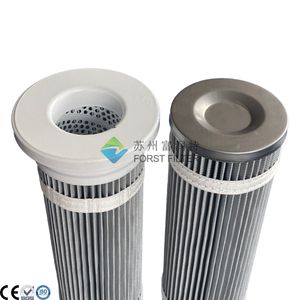 Long Cell Plate Cap Hardware Processing Dust Filtration PTFE Pleated Bag Filter