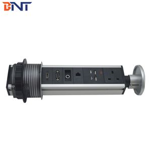 Bnt Vertical Power Plug Outlet Pop up Power Point Kitchen Table Top Socket with Hdm1 Usbhand Pull up Kitchen Office Desk Tower Socket