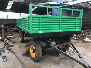Agricultural Tractors Hydraulic Tipping Bucket Self Dumping Trailer