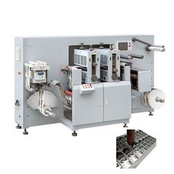 Rtop-330 Automatic High Speed Sticker Paper Label Roll Intermittent Semi Rotary Die Cutting Machine with Slitting