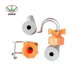 PVC Vertical Hollow Cone Water Spray Nozzle with Ss Clamps