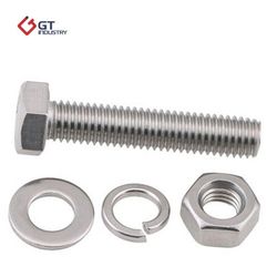 Chinese Factory Price OEM ODM Steel Fastener Hardware High Tensile Grade 8.8 10.9 12.9 Carbon Steel Stainless Steel DIN931 DIN933 Hex Head Bolt and Nut