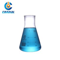 Cordial Lab 500ml Wide Mouth Borosilicate 3.3 Glass Conical Flask for Laboratory Use
