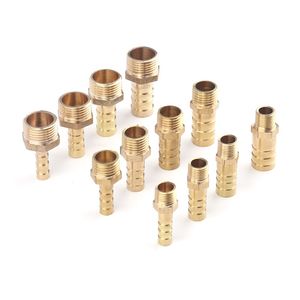Hose Barb to 1/8" 1/4" 3/8" 1/2" 3/4" Bsp Female Male Brass Pipe Fitting Gas Connector
