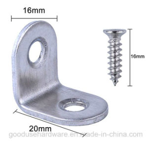 90 Degree Right Angle Brackets Fastener Stainless Steel Corner Braces with Screws (20X20mm)