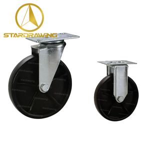 Stardrawing 150mm 6inch Hotel Luggage Trolley Cart Wheel Caster