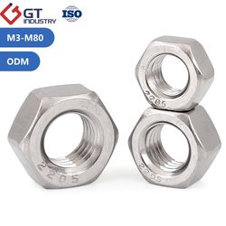 Customized Duplex Stainless Steel D6 1.4462 Metric 2205 Hex Bolts Hex Nut