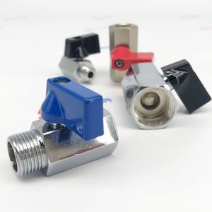 Brass Mini Ball Valve BSPP Chrome Plated Shut off Valve 1/4 Female X 1/4 Female