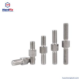 Double Headed Bolt Stainless Steel SS316 Steel M3-M8 Threaded Rod Hex Head Bolts