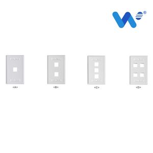 Wei Versatile W-N902 Faceplate for Home and Office Network Installations (W-N902)