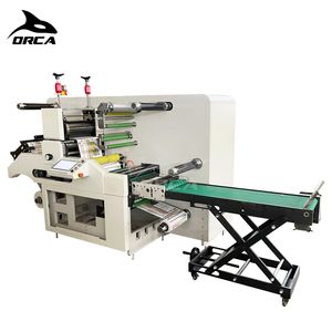 Intermittent Rotary Die Cutting Machine with Slitting and Rewinding