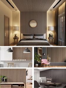 WPC Wood Plastic Composite Modern Decoration Home Decoration Interior Wall Panel