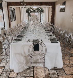 Elegant Clear Dining Chairs for Weddings and Events